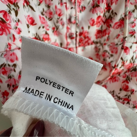 Hello Molly Get Right To It Dress Coral Floral Dainty Mini XS Babydoll Coquette - Picture 11 of 16